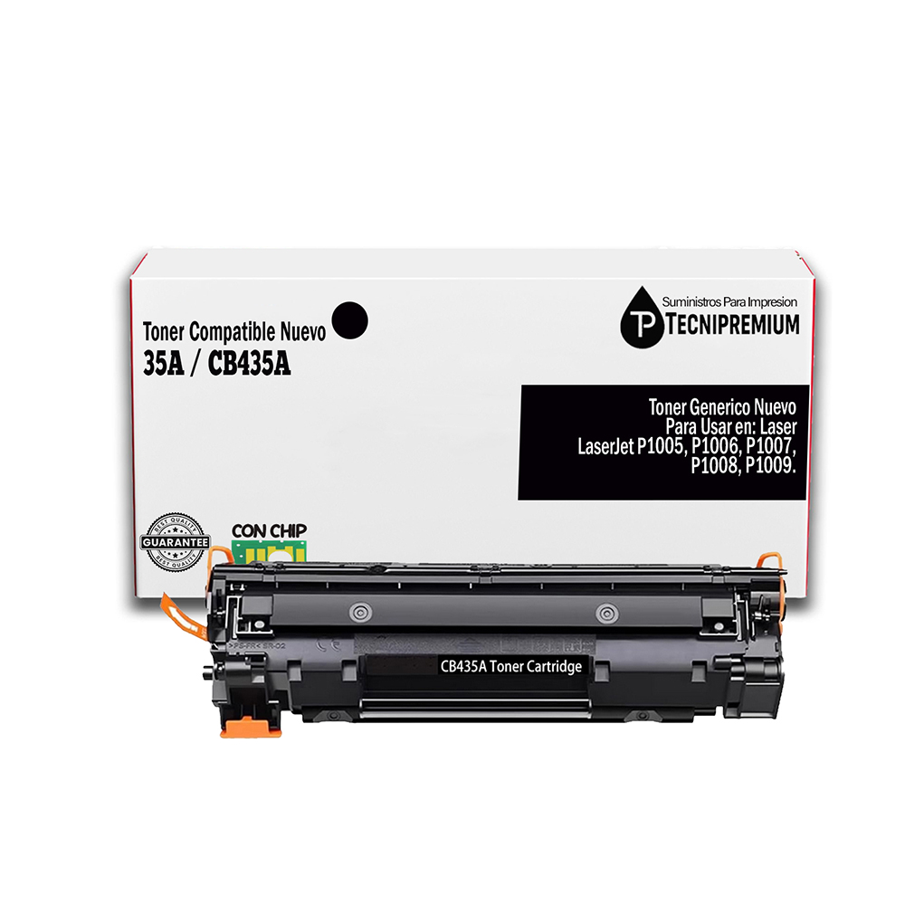 Toner 35a Compatible con Hp Laserjet P1005, P1006, P1002, P1002w, P1003, P1004, P1009, P1008, P1007.