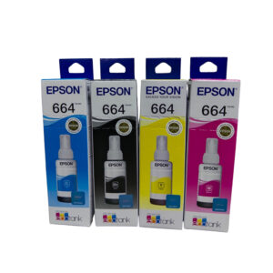 Kit Botellas de Tintas Epson Ecotank T664 para Epson L110, L120, L121, L1300, L1455, L200, L210, L220,