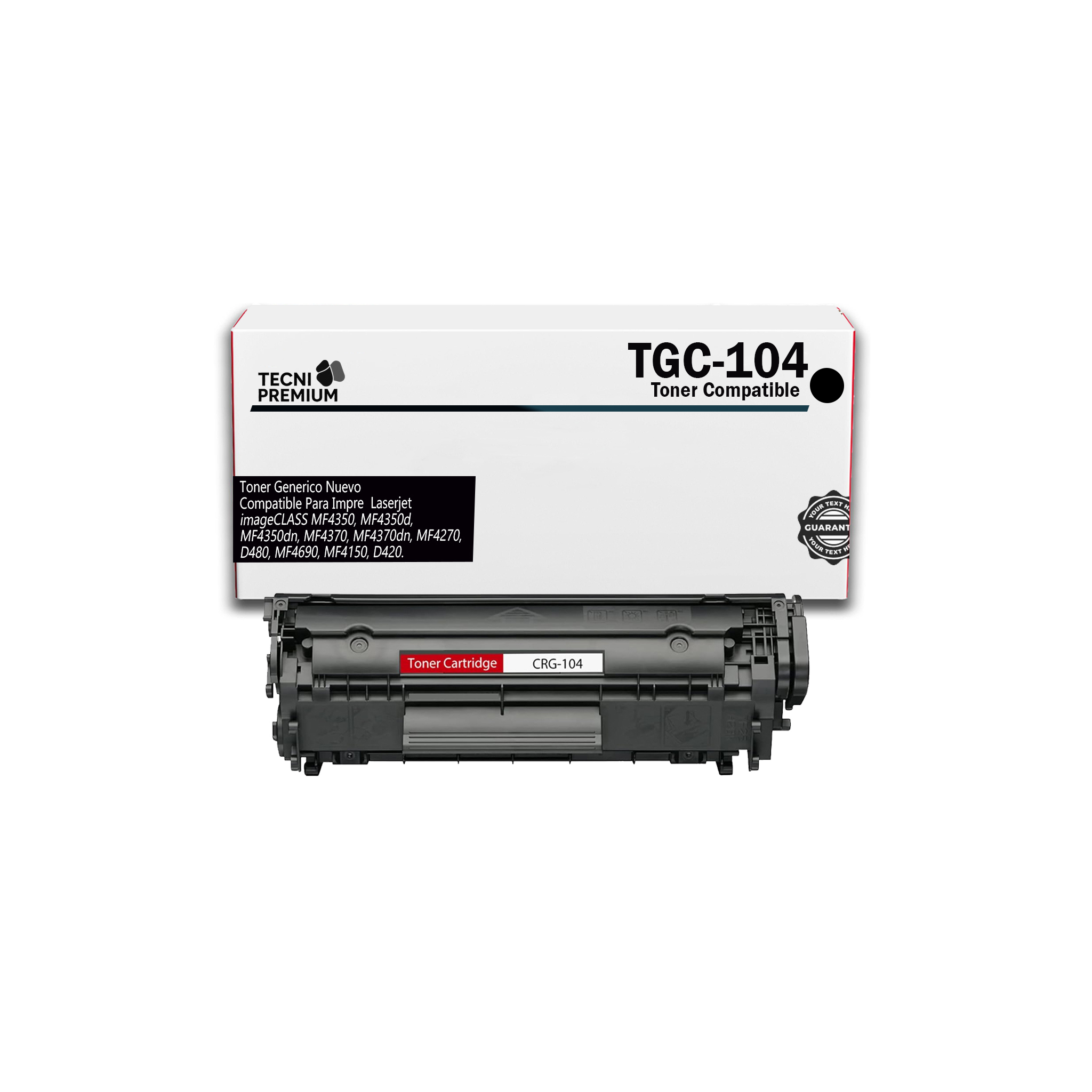 Toner Genérico Canon 104 Para ImageCLASS MF4350, MF4350d, MF4350dn, MF4370, MF4370dn, MF4270