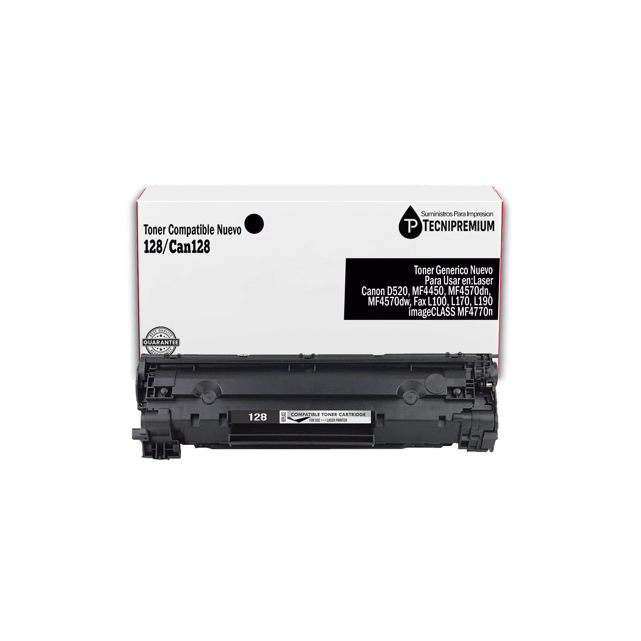 Toner CRG128 Compatible con Canon imageCLASS D550, MF4450, MF4570, MF4570dn, MF4570dw, MF4412, MF4420, MF4420n, MF4550, MF4550d, MF4580,